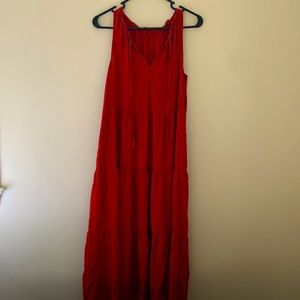 Burnt Orange Maxi Dress
